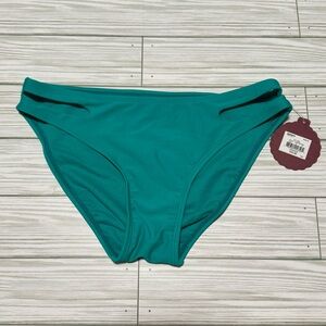NEW SO Kohls Teal Hipster Swim Bikini Bottoms XS